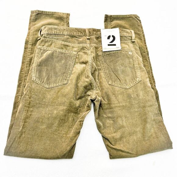 Rag & Bone Slim Fit 2 Army Green Textured Denim Jeans Textured Size 30 NWT $250 - Picture 5 of 10
